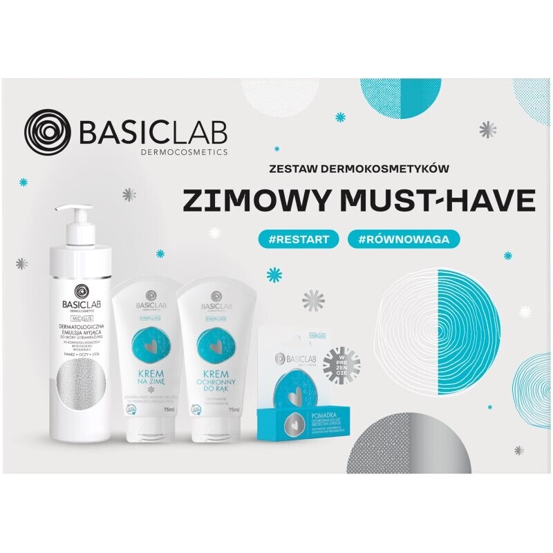 BasicLab Dermocosmetics Winter Must-have gift set to protect from the cold and wind