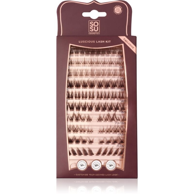 SOSU Cosmetics Luscious Lash Kit stick-on cluster lashes 1 pc