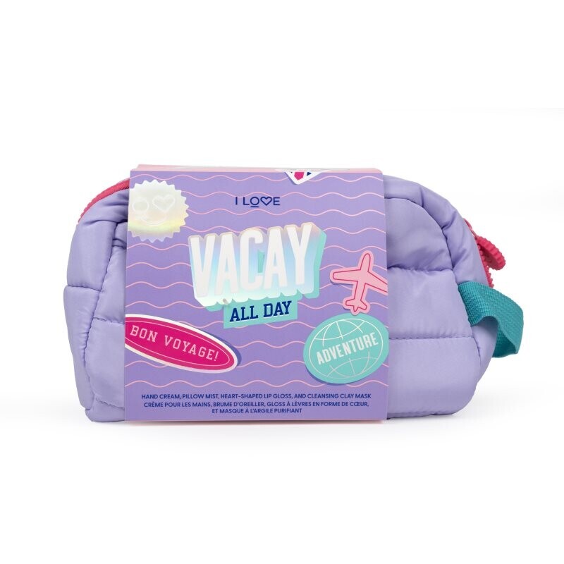 I Love Vacay All Day gift set for travelling