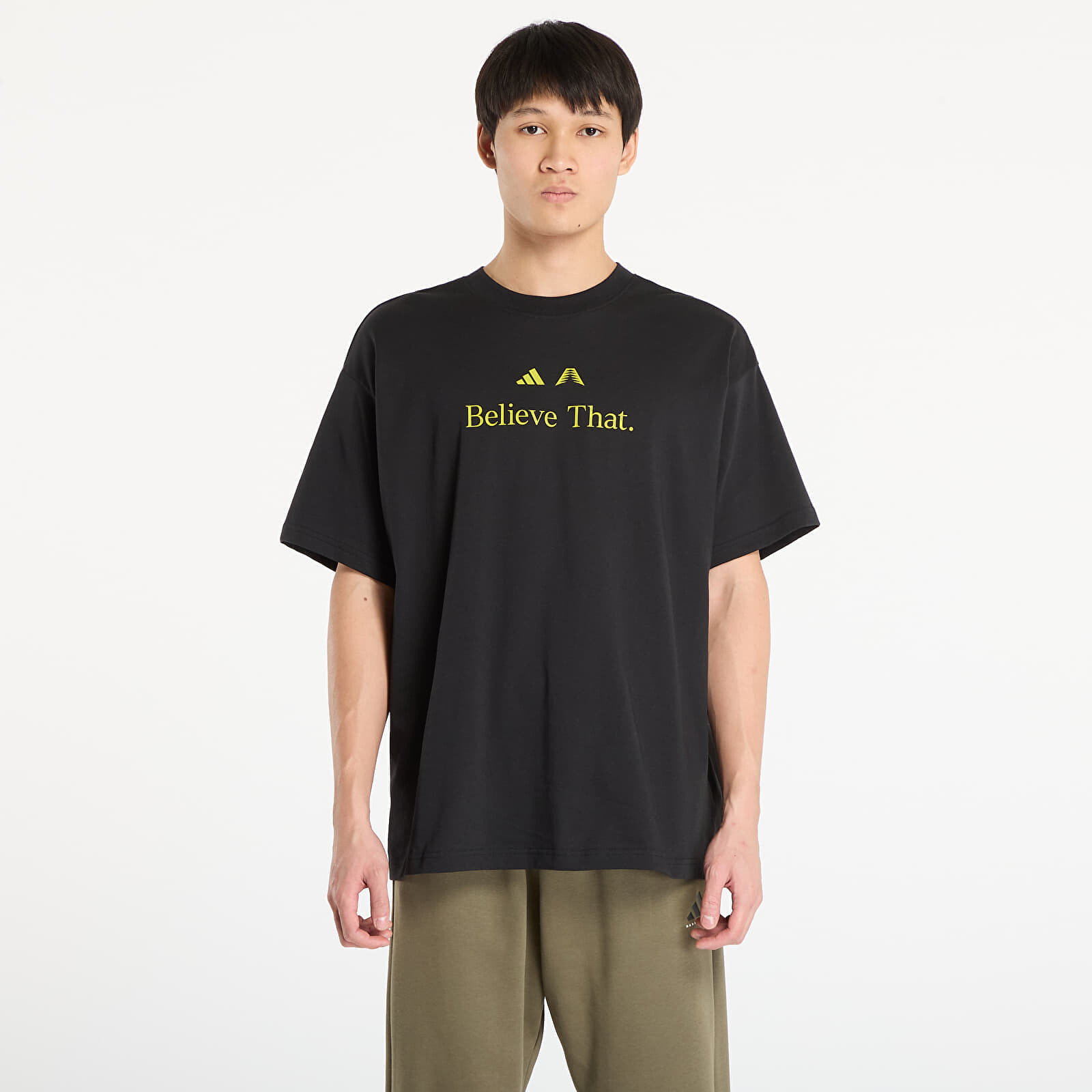 T-shirt adidas x Anthony Edwards Tee Black/ Preloved Lime S