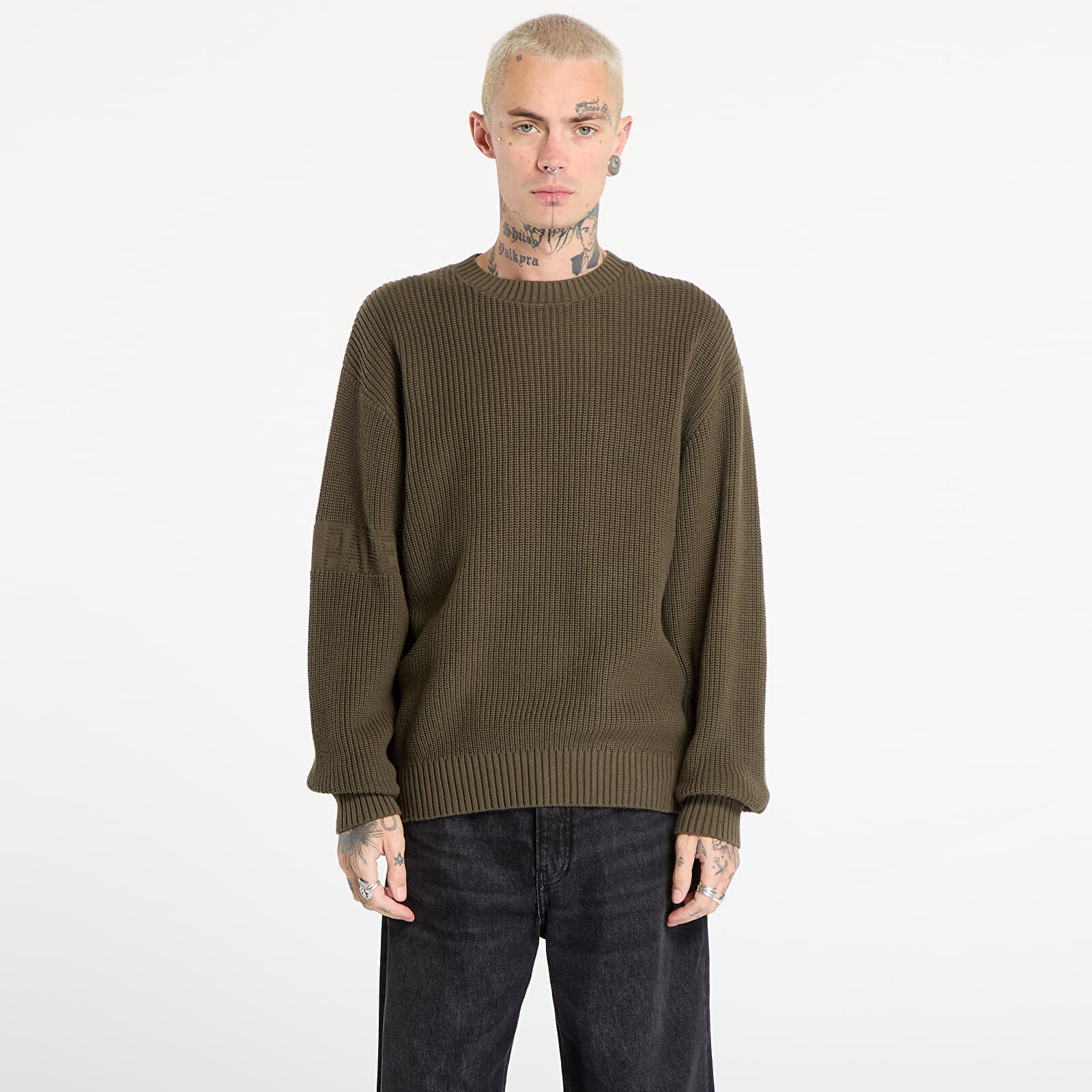 Sweater Daily Paper Band Knit Sweater UNISEX Rosin Green M