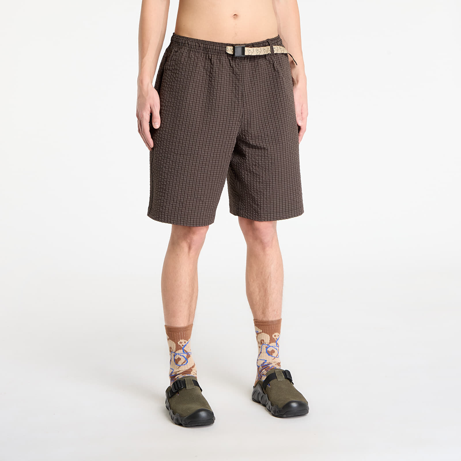 Brain Dead Nylon Ripstop Equipment Short Chocolate L