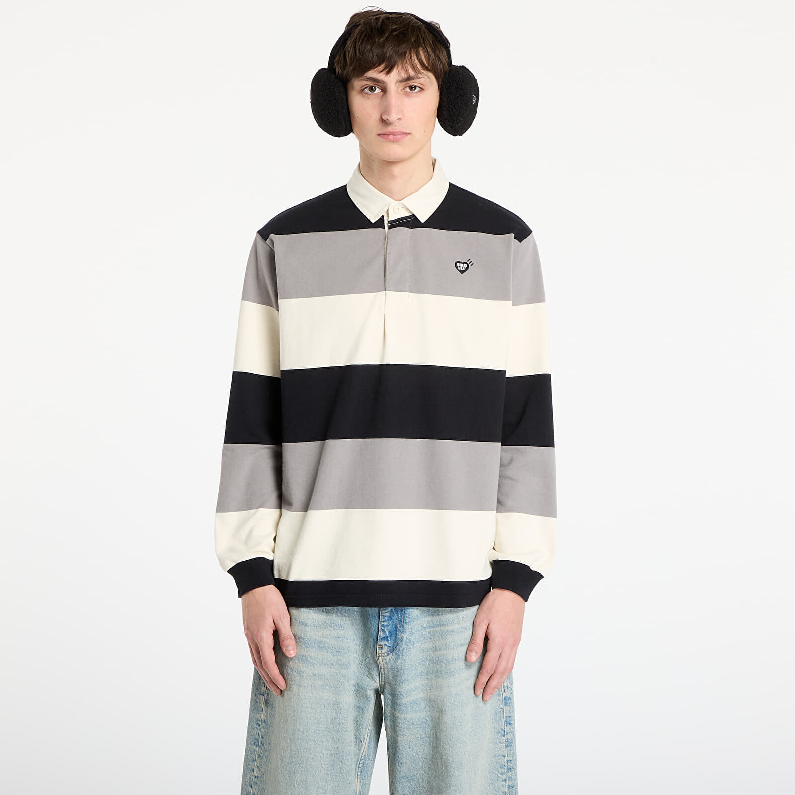 T-shirt HUMAN MADE Rugby Shirt UNISEX Black M