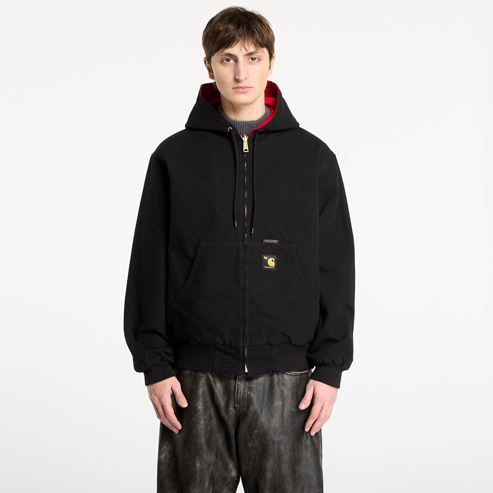 Jacket Carhartt WIP 50 Years Anniversary OG Active Jacket Canvas UNISEX Black/ USA Red Rinsed L