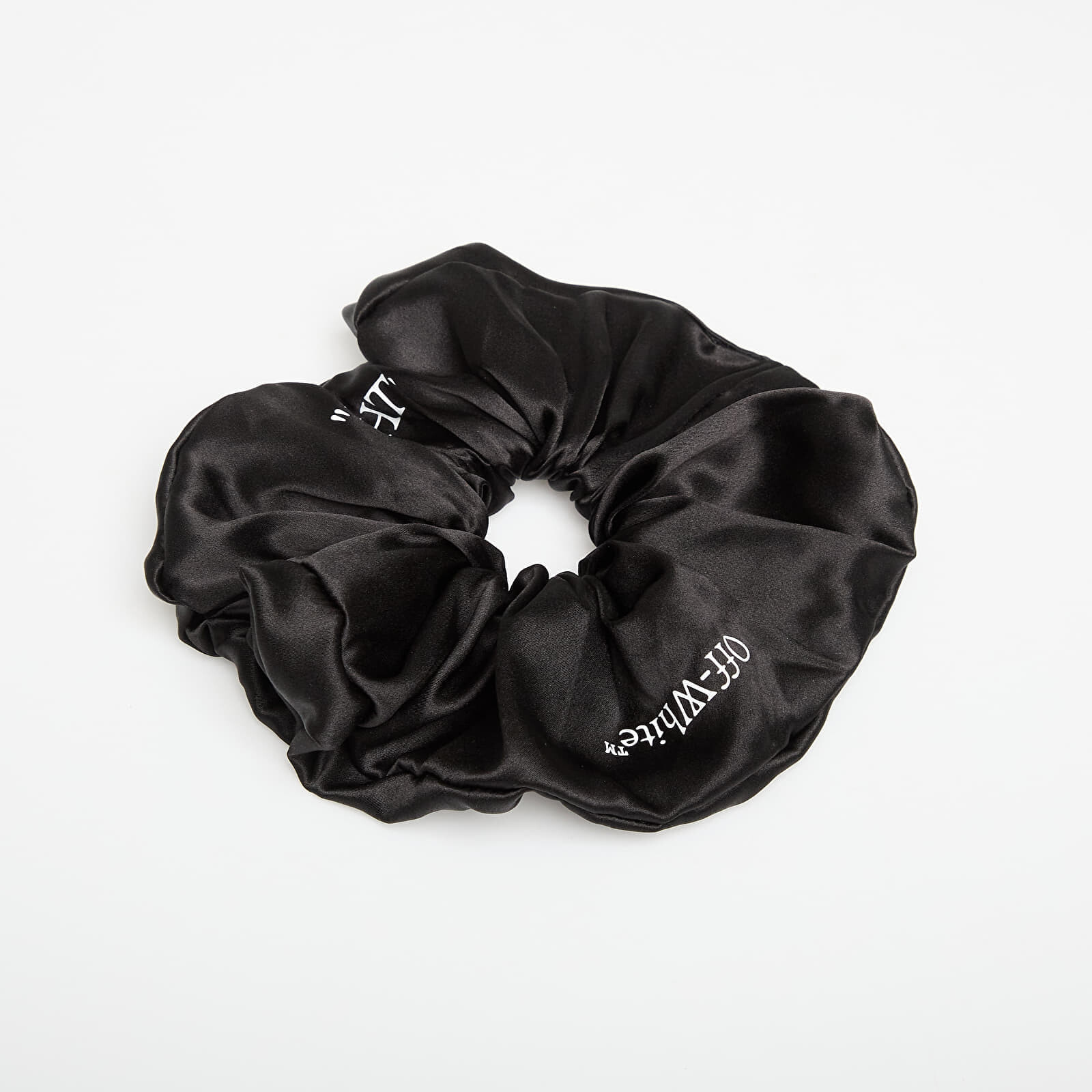 Off-White Keep Tight Satin Scrunchie Black/ White Universal