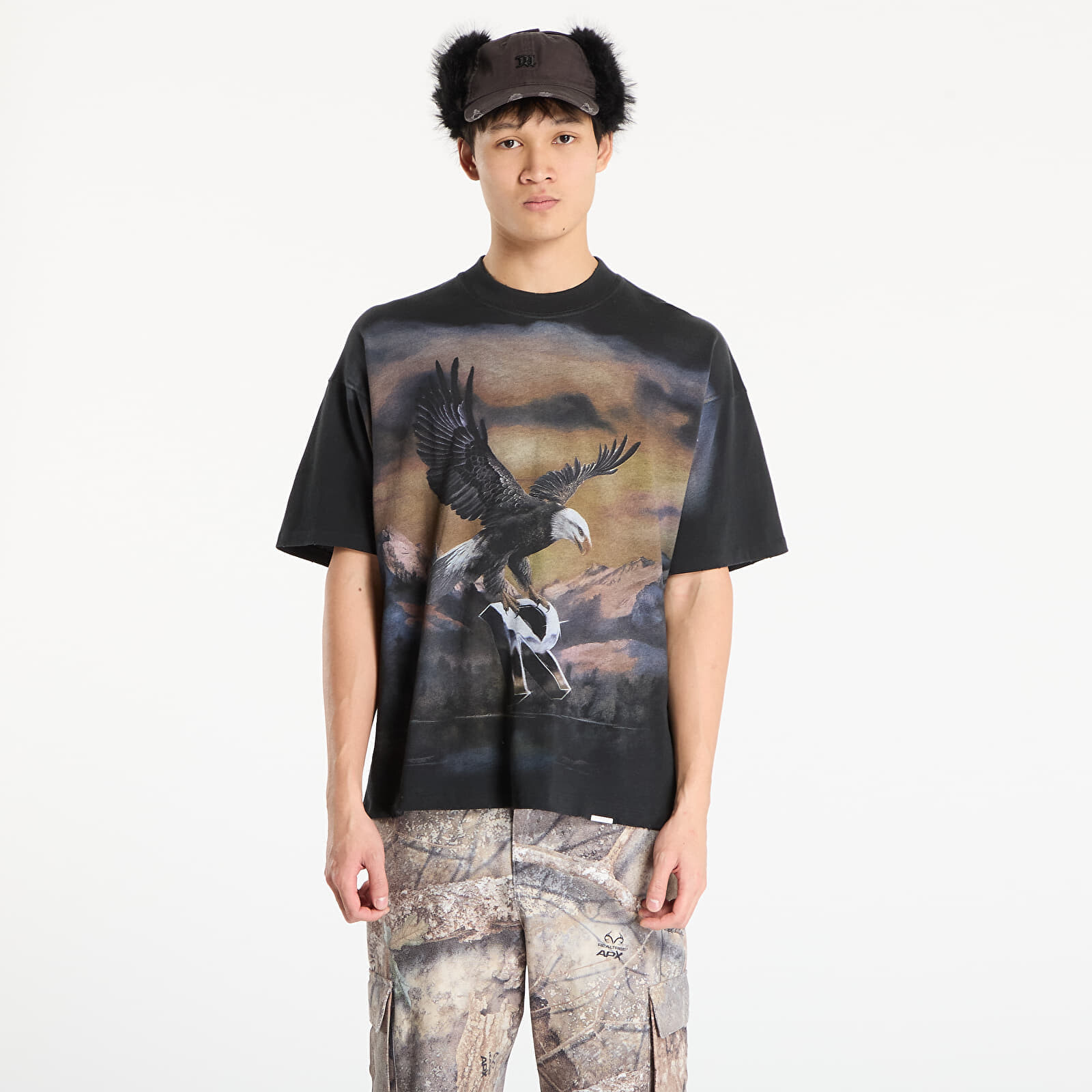 T-shirt REPRESENT Chrome Flight T-Shirt UNISEX Stained Black M