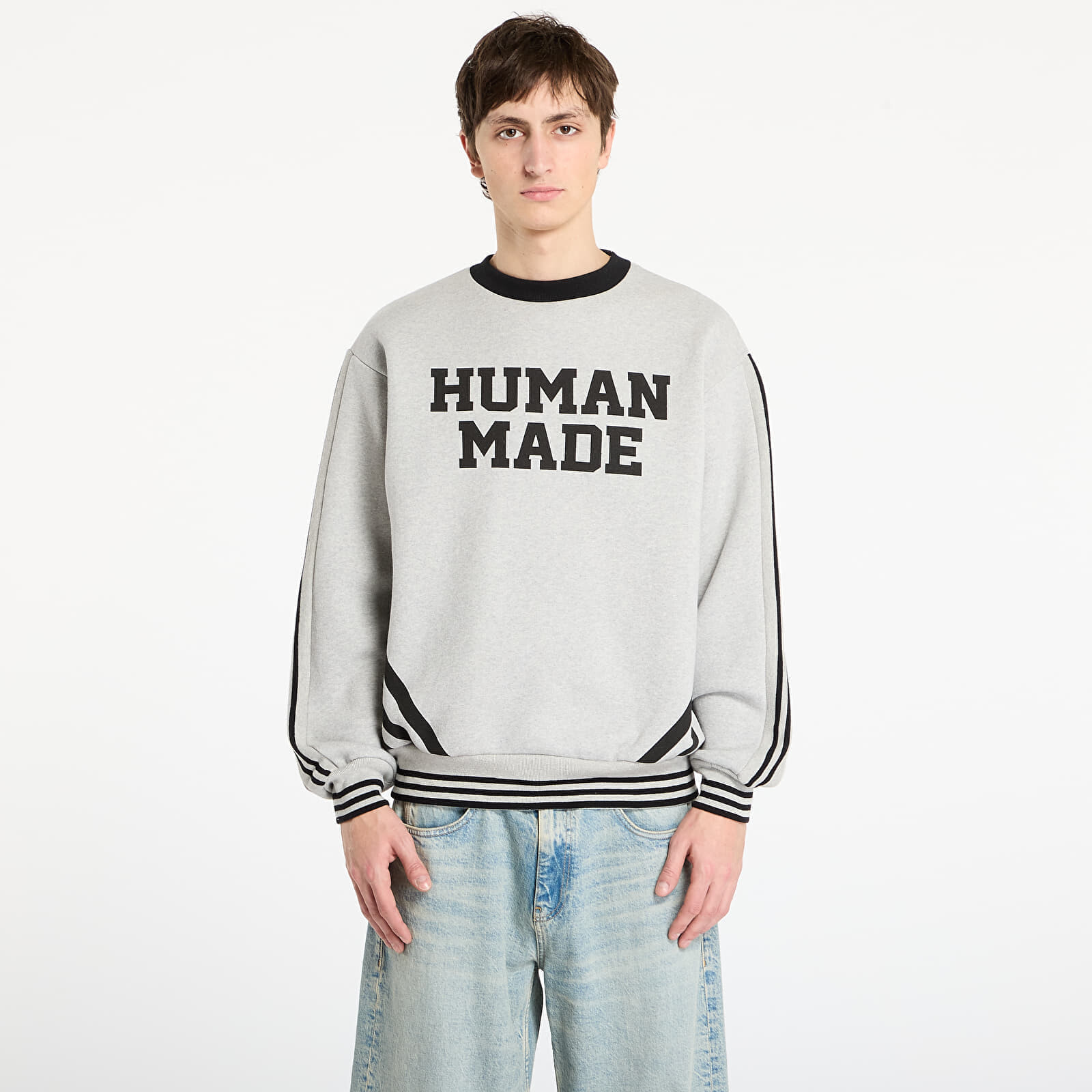 Sweatshirt HUMAN MADE Elbow Patch Sweatshirt UNISEX Gray L