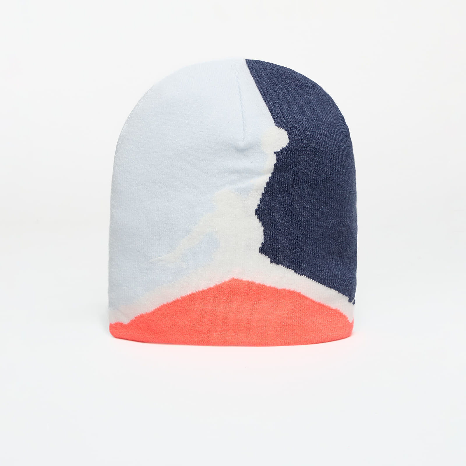 Jordan Brooklyn Peak Beanie Pure Platinum/ Thunder Blue/ Hot Lava/ Sail Universal