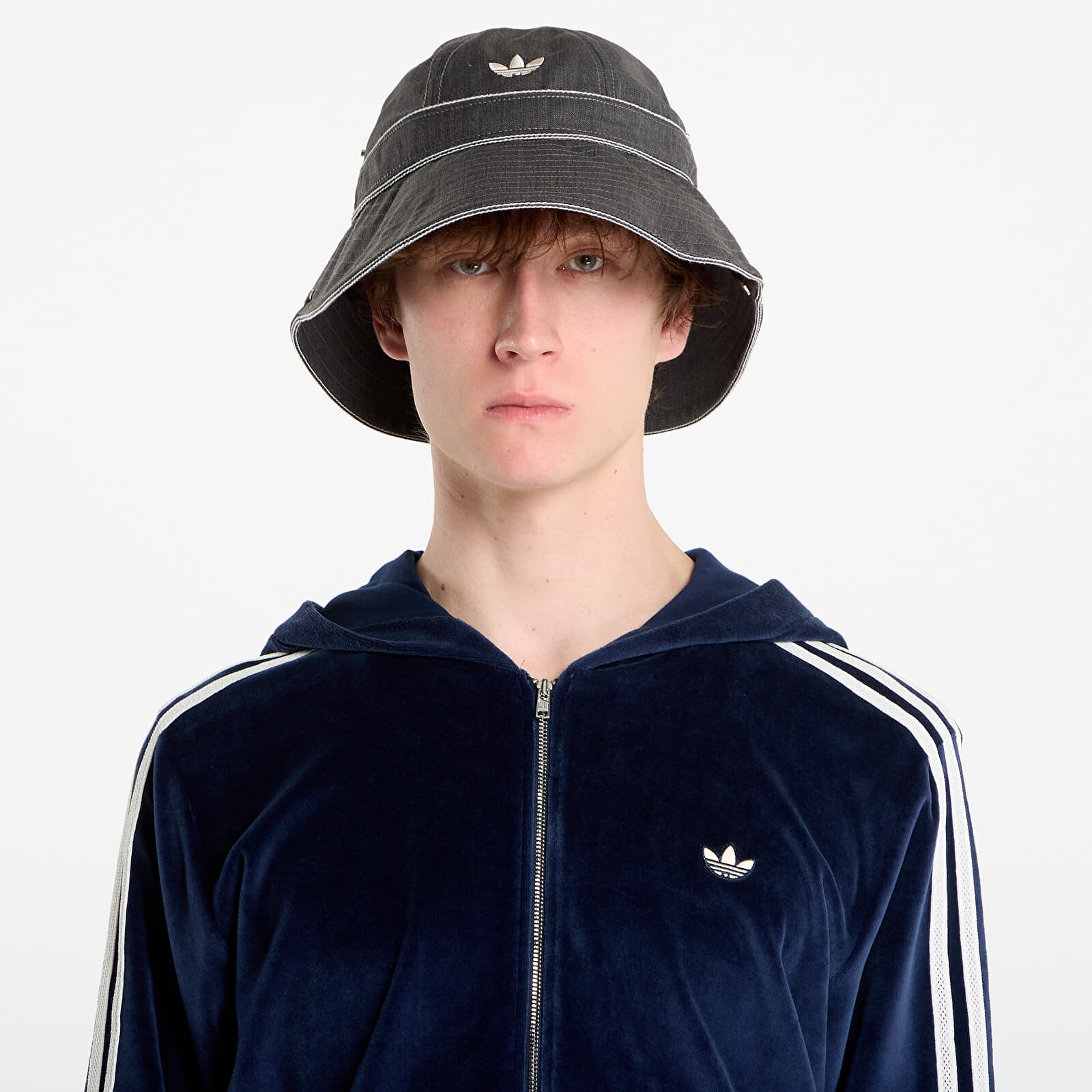 Cap adidas x Wales Bonner Bucket Hat Dark Grey Heather/ Orbit Grey M