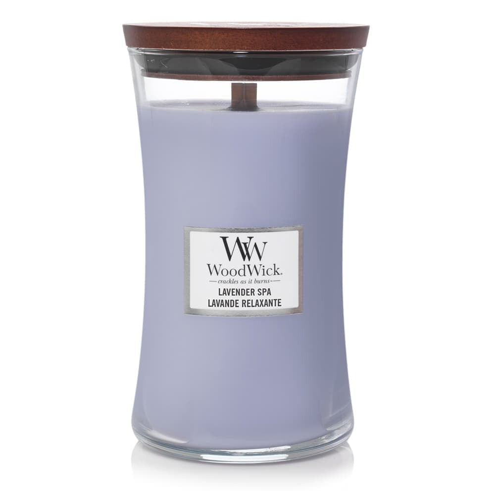 Woodwick Large Hourglass Candle Lavender Spa Universal