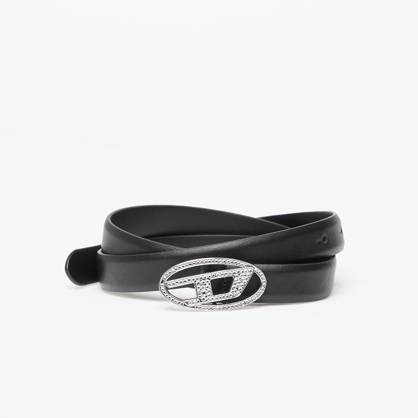 Belt DIESEL Oval D Logo B-1Dr Strass 20 Belt Black 85
