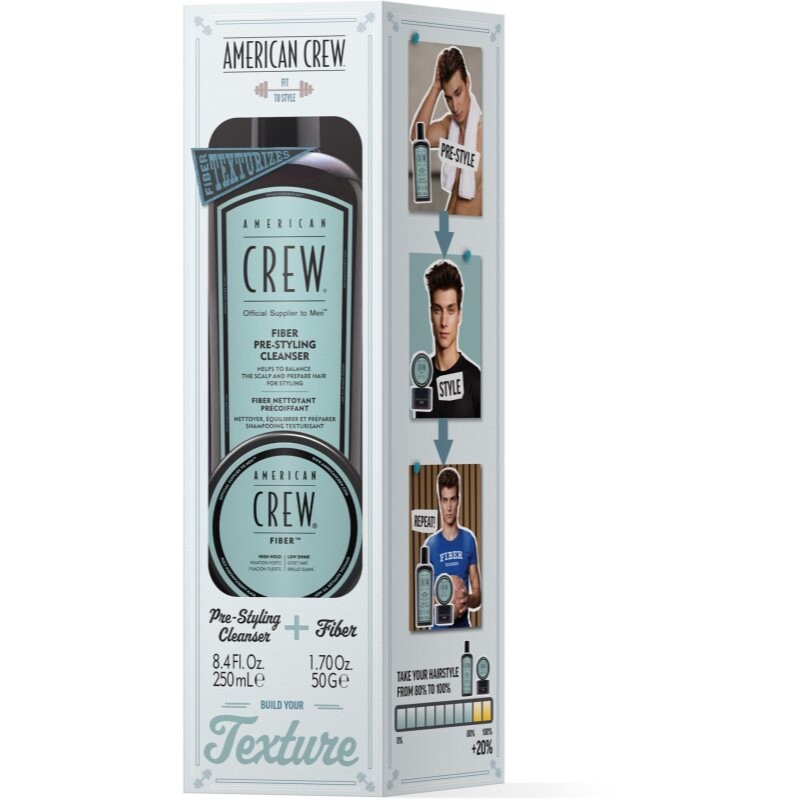 American Crew Fiber Duo - Giftset gift set for hair for men 1 pc