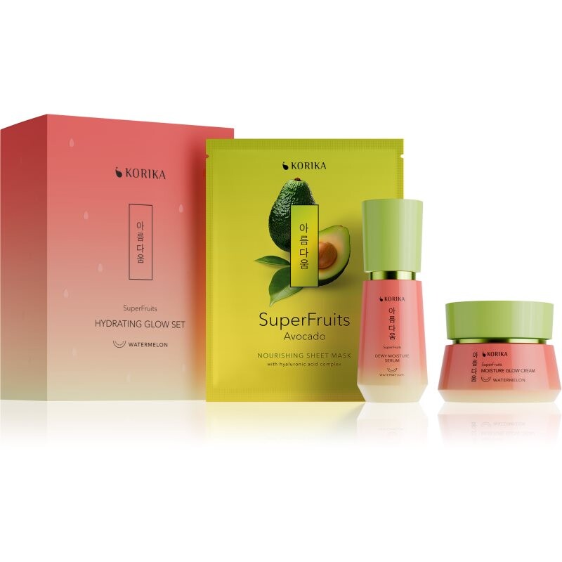 KORIKA SuperFruits Hydrating Glow set 3 pcs gift set for intensive hydration