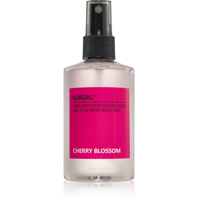 KUNDAL Pure Moist Body Mist Cherry Blossom hydrating body spray with soothing effect 128 ml