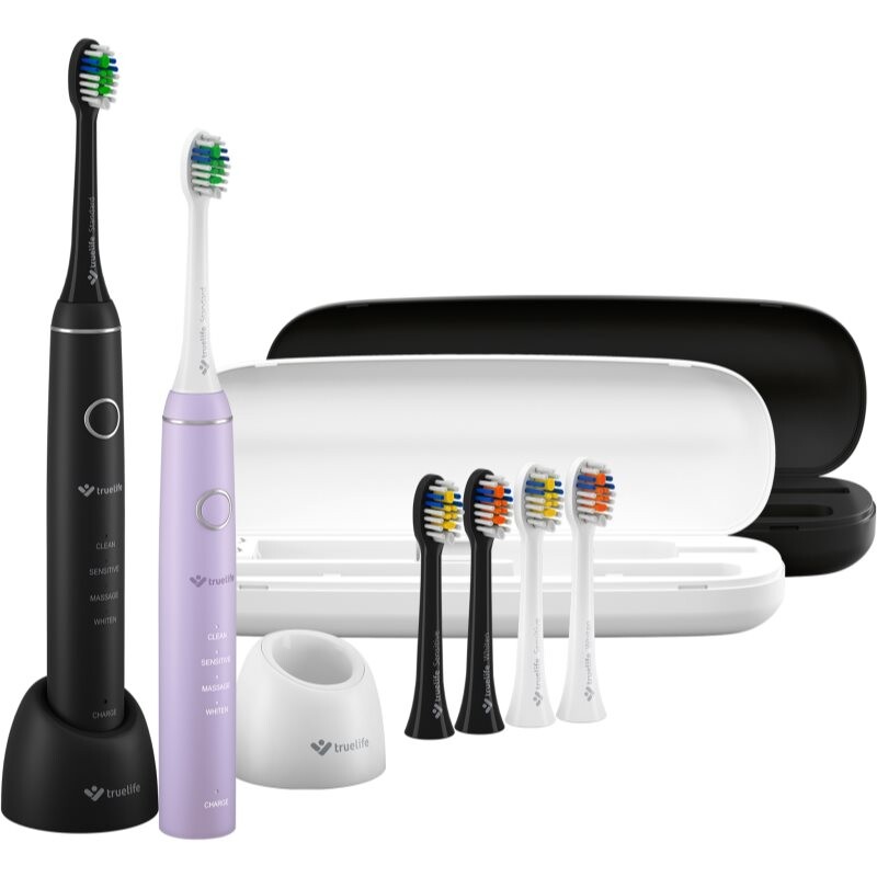 TrueLife SonicBrush Compact sonic toothbrush Duo Black / Lavender 2 pc