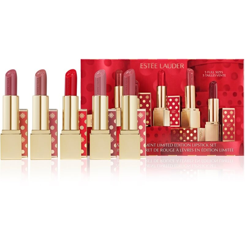Estée Lauder Holiday Lipstick Set gift set for lips limited edition