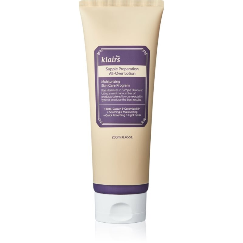 Klairs Supple Preparation All-Over Lotion deep moisturising body lotion for dry skin 250 ml
