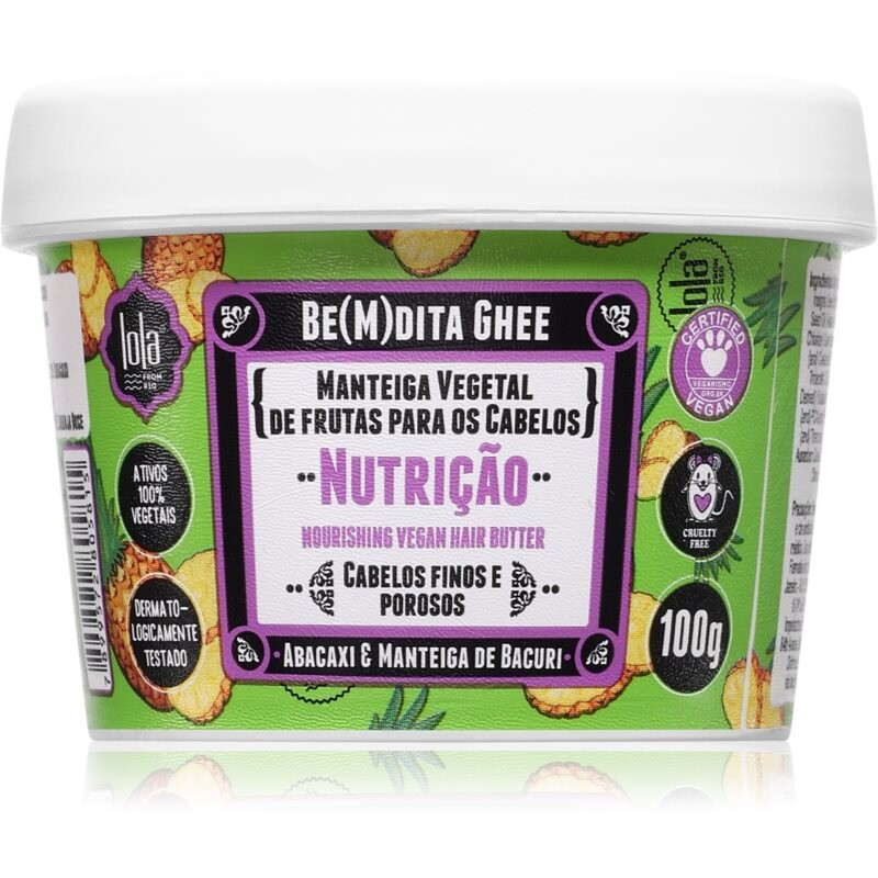 Lola Cosmetics BE(M)DITA GHEE NUTRIÇÃO nourishing hair mask 100 g