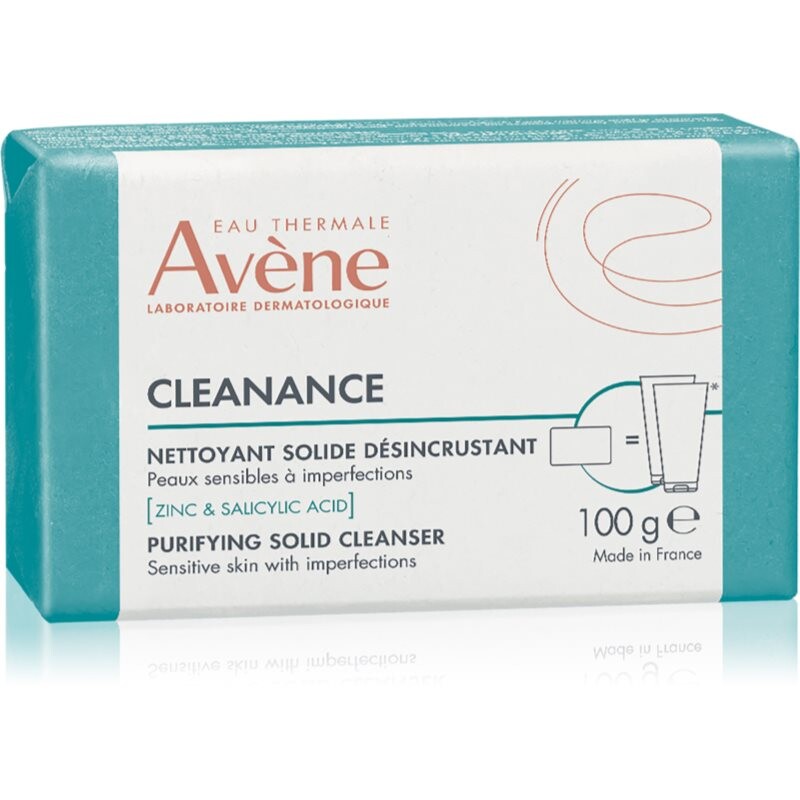 Avène Cleanance Purifying Solid Cleanser dermatological cleansing bar for oily acne-prone skin 100 g