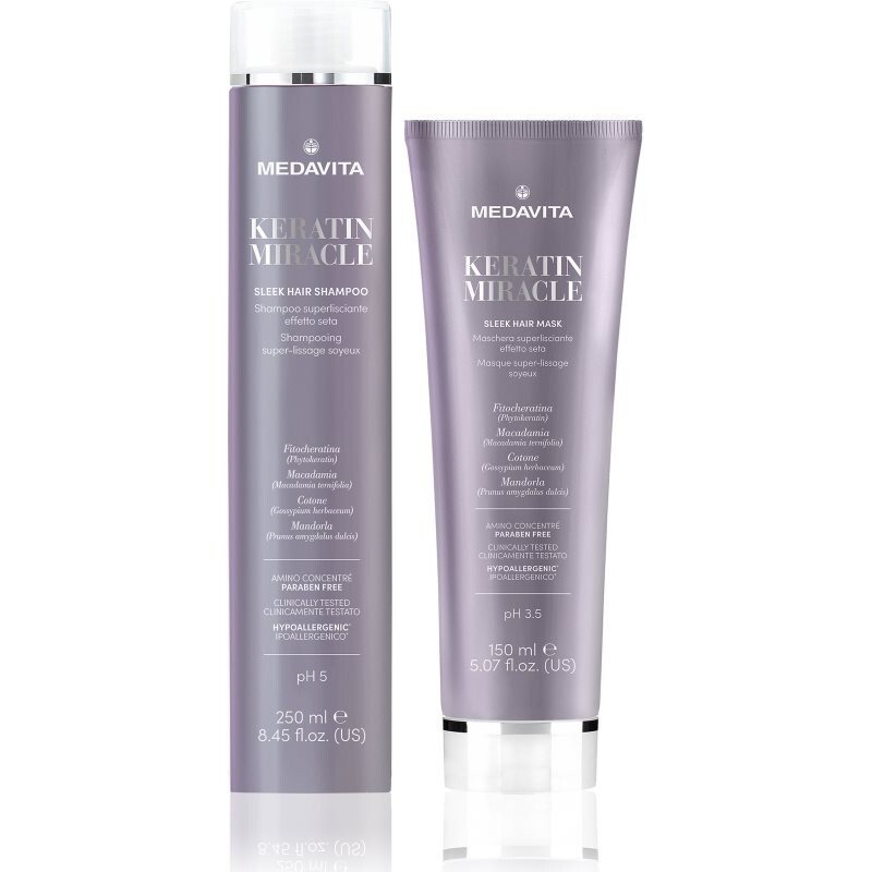 Medavita Keratin Miracle set for smoothing and nourishing dry and unruly hair
