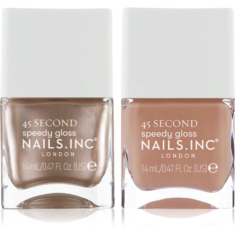 Nails Inc. 45 Second Mocha Mousse nail polish set