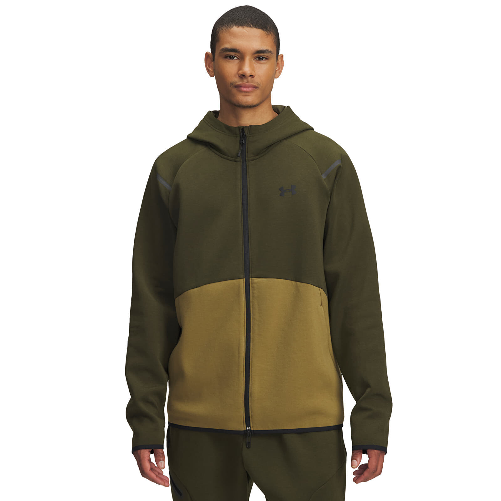 Sweatshirt Under Armour Unstoppable Flc Fz Hoodie Eu Green XXXL
