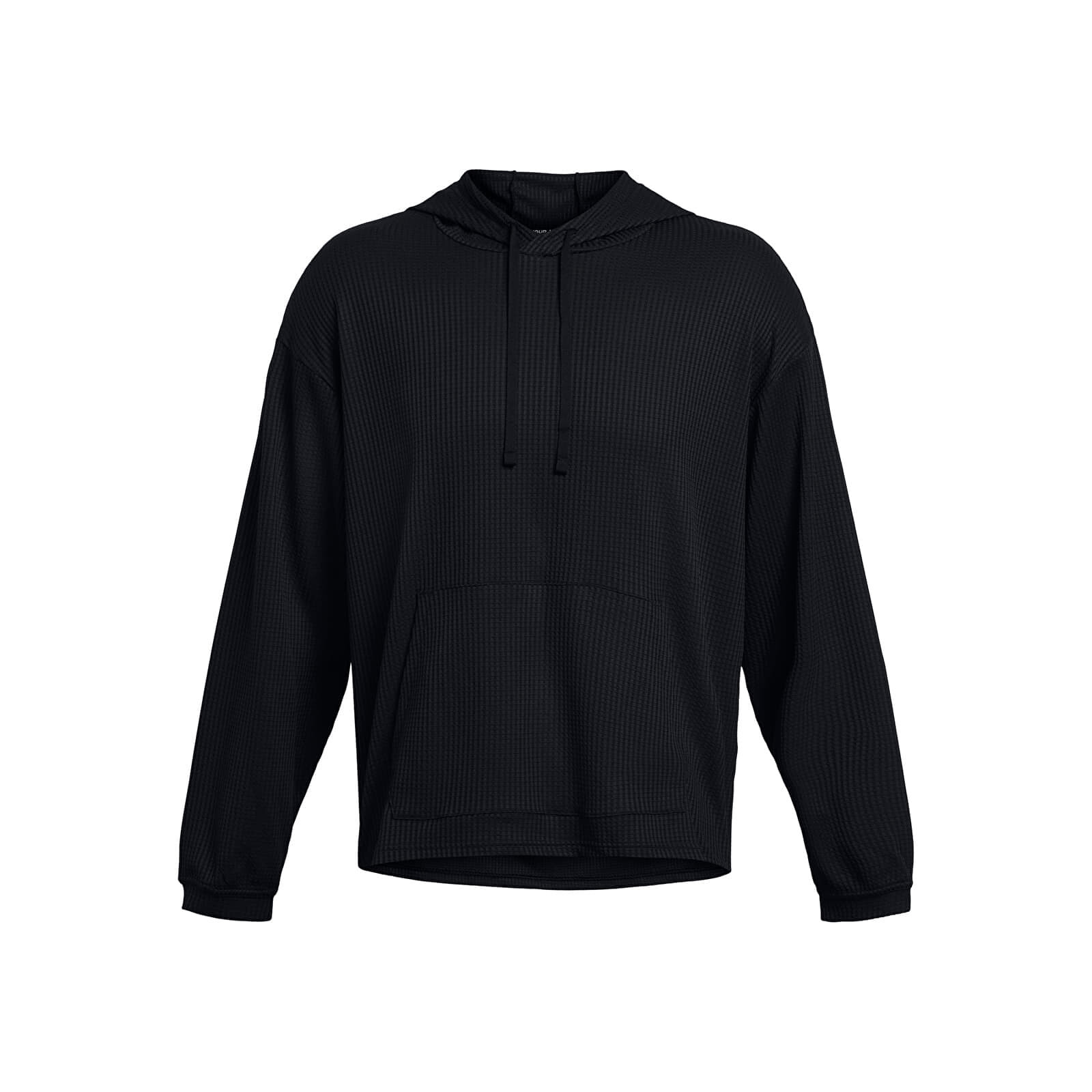 Sweatshirt Under Armour Rival Waffle Hoodie Black XL