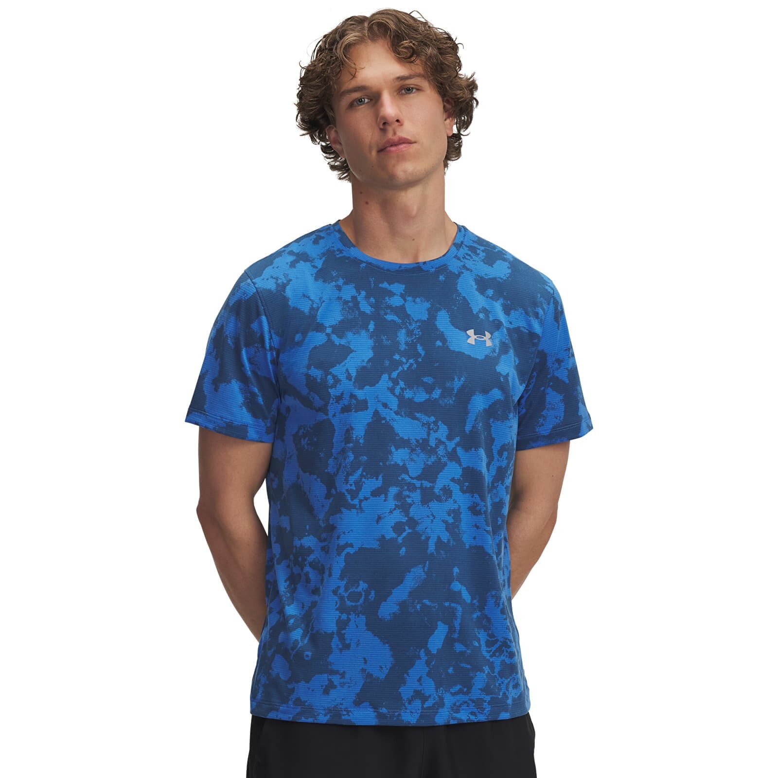 T-shirt Under Armour Launch Printed SS T-Shirt Blue M