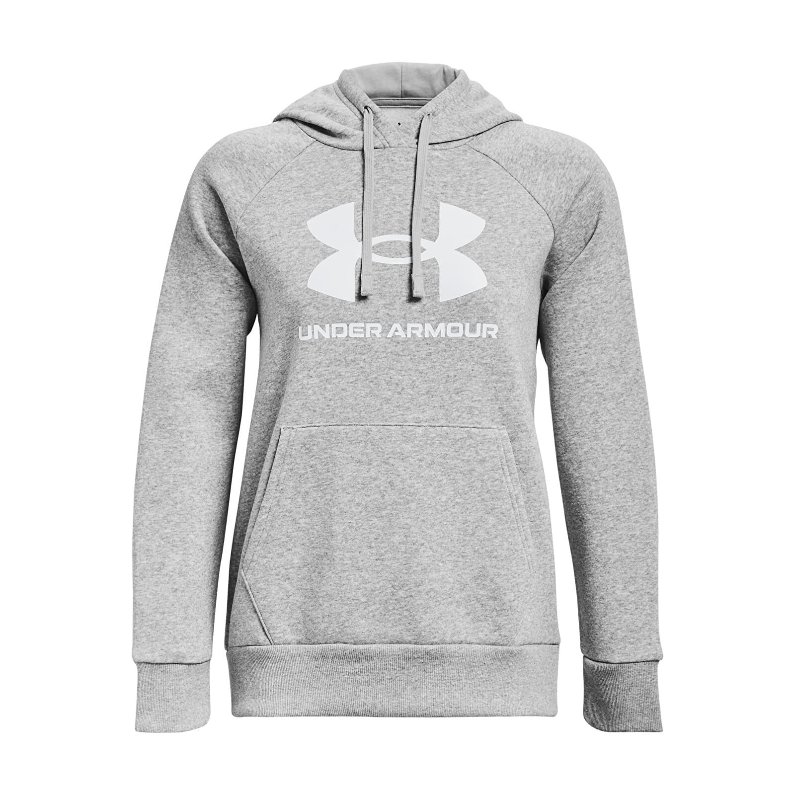 Sweatshirt Under Armour Rival Fleece Big Logo Hoodiey Gray XXL