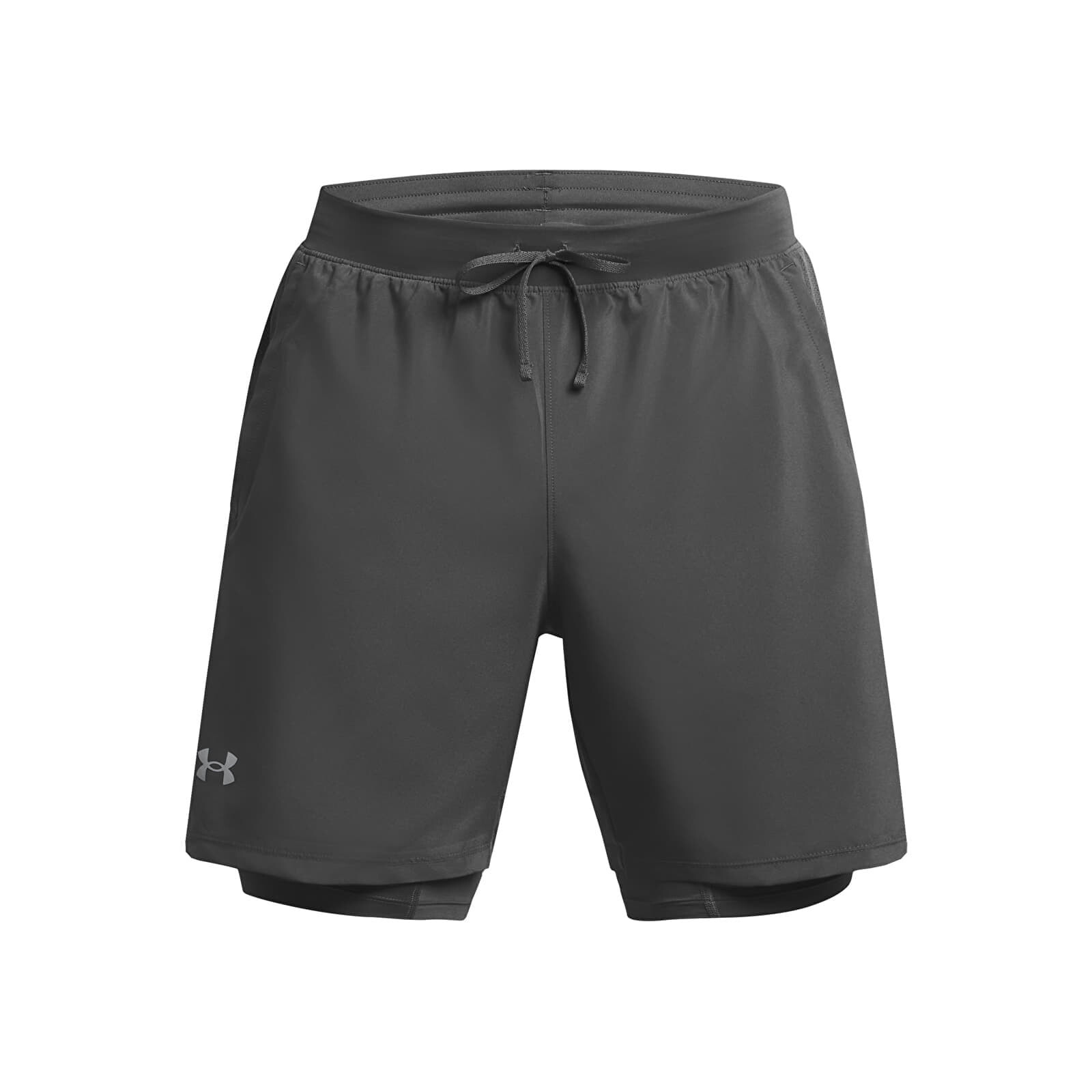 Shorts Under Armour Launch 7'' 2In1 Shorts Gray XL