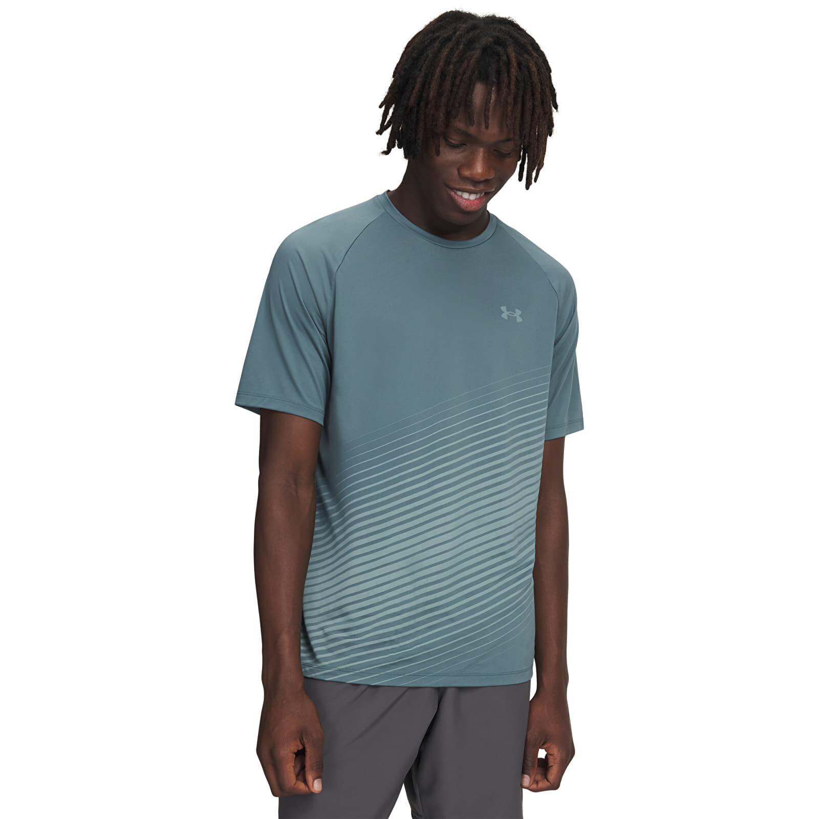 T-shirt Under Armour Tech Fade SS T-Shirt Blue XXL