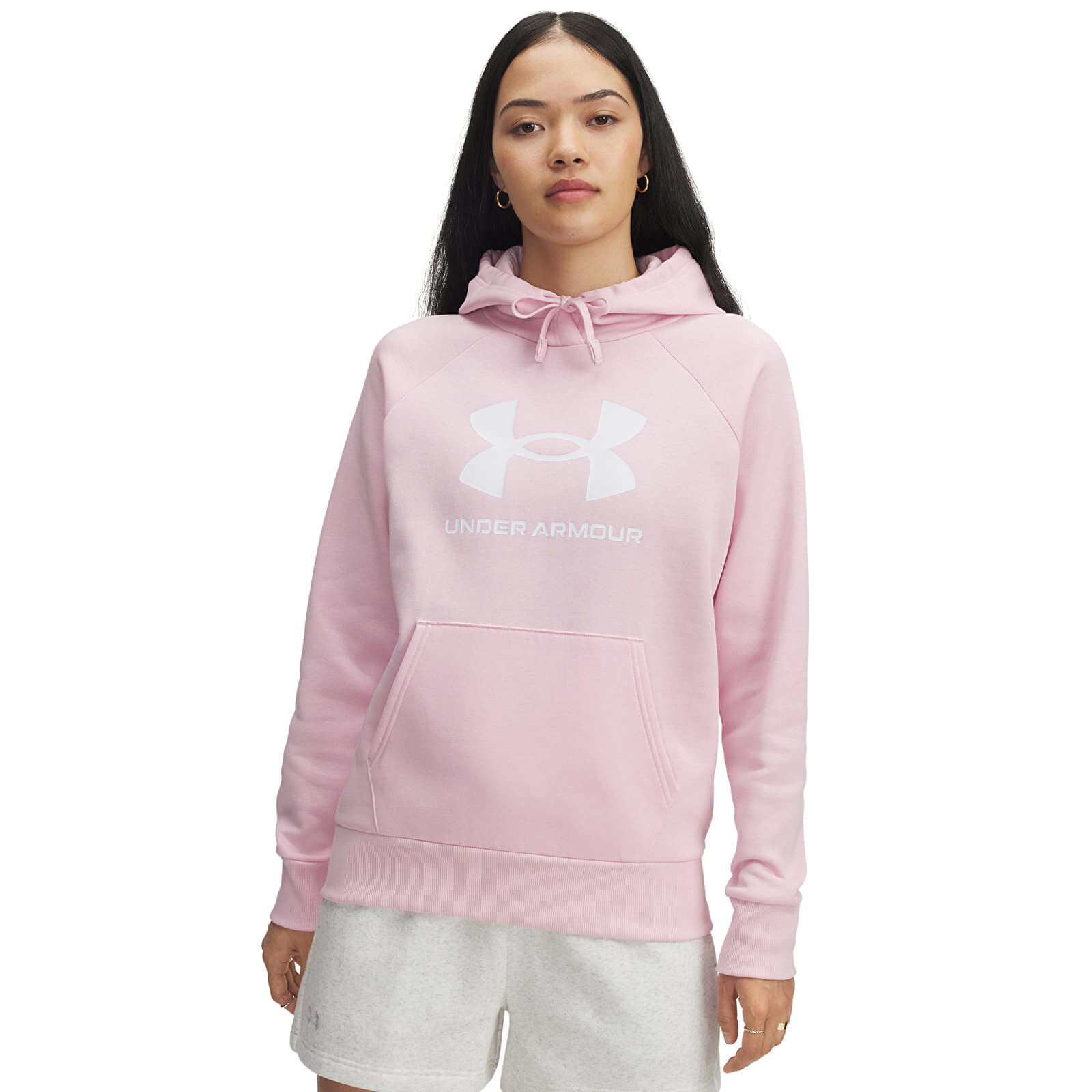 Sweatshirt Under Armour Rival Fleece Big Logo Hoodie Pink M