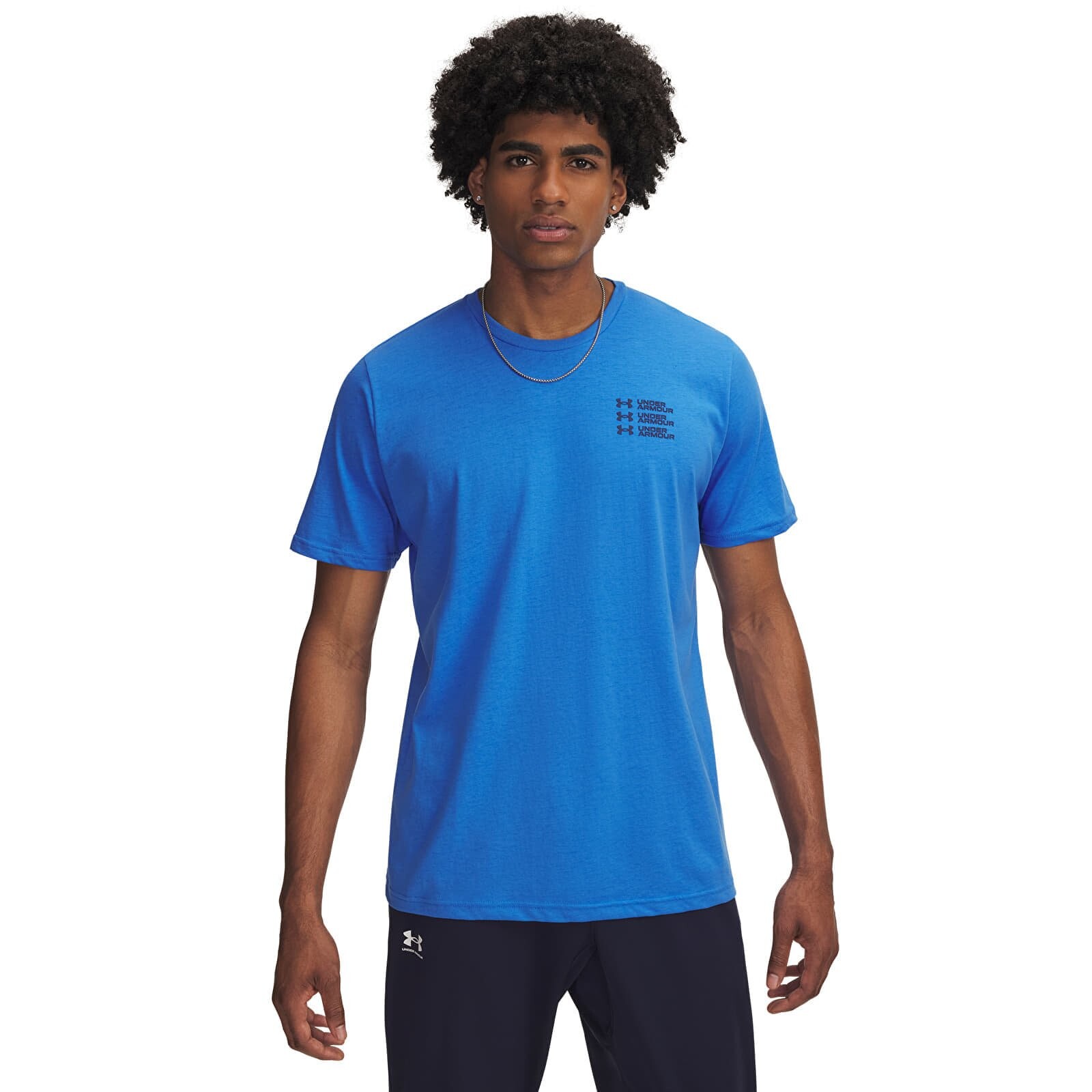 T-shirt Under Armour Triple Stack Lc Logo SS T-Shirt Blue L