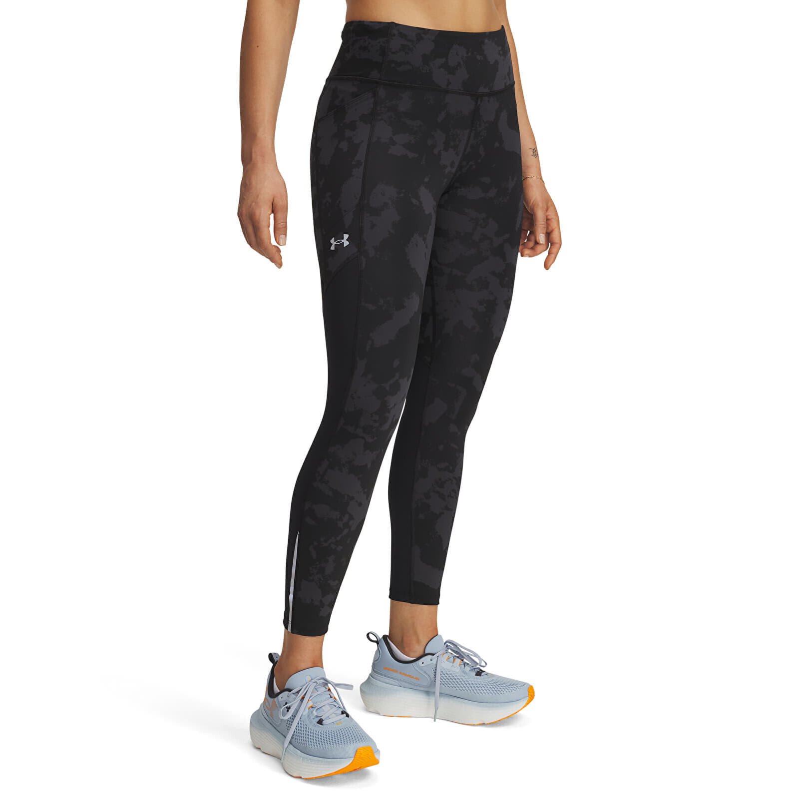 Pants Under Armour Launch Ankle Print Tights Black S