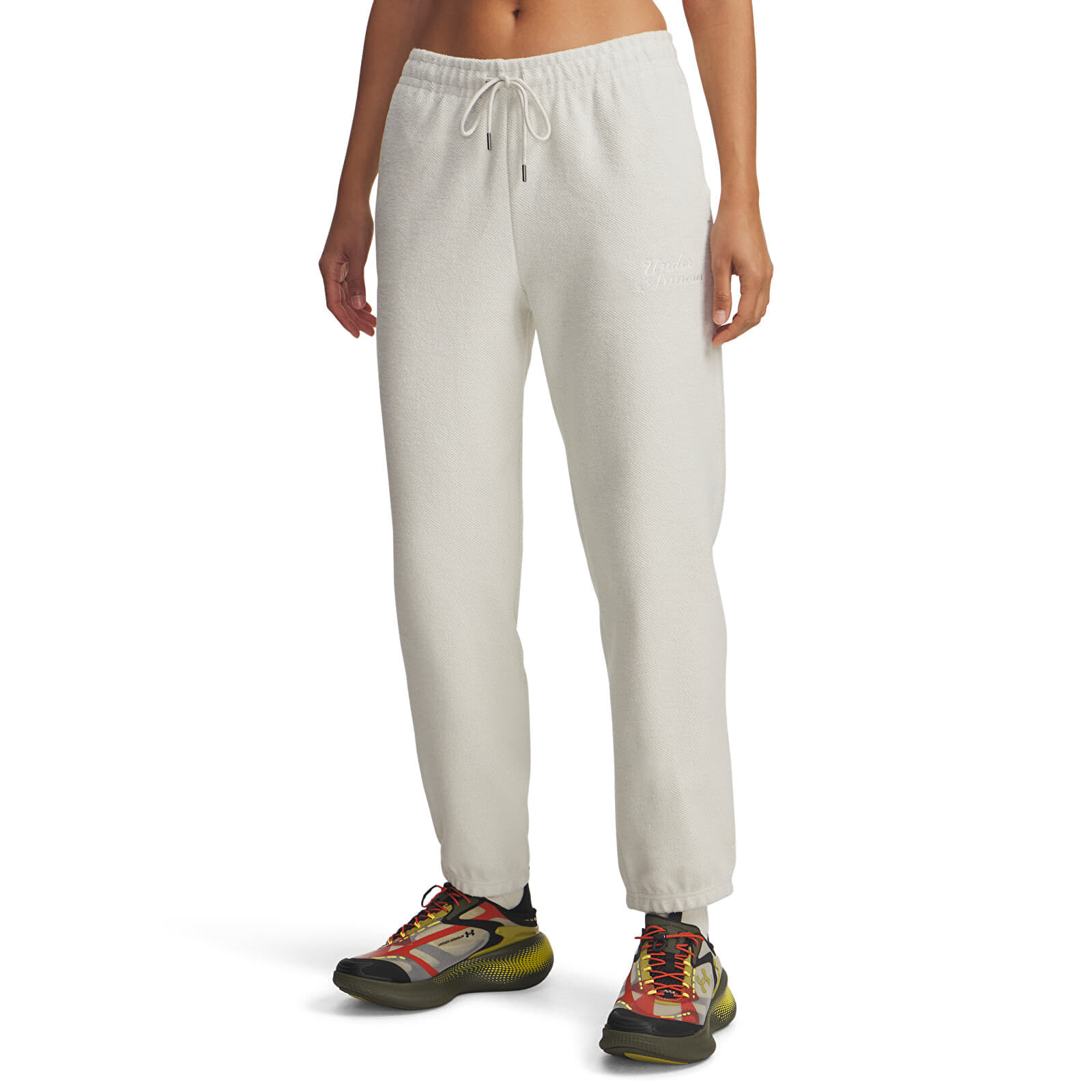 Pants Under Armour Icon Terry Varsity Jogger White M