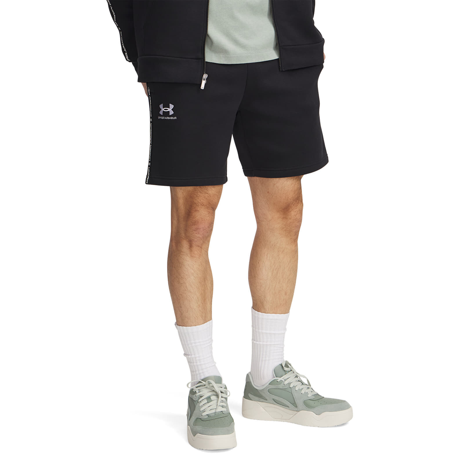Shorts Under Armour Icon Fleece Short Taping Black L