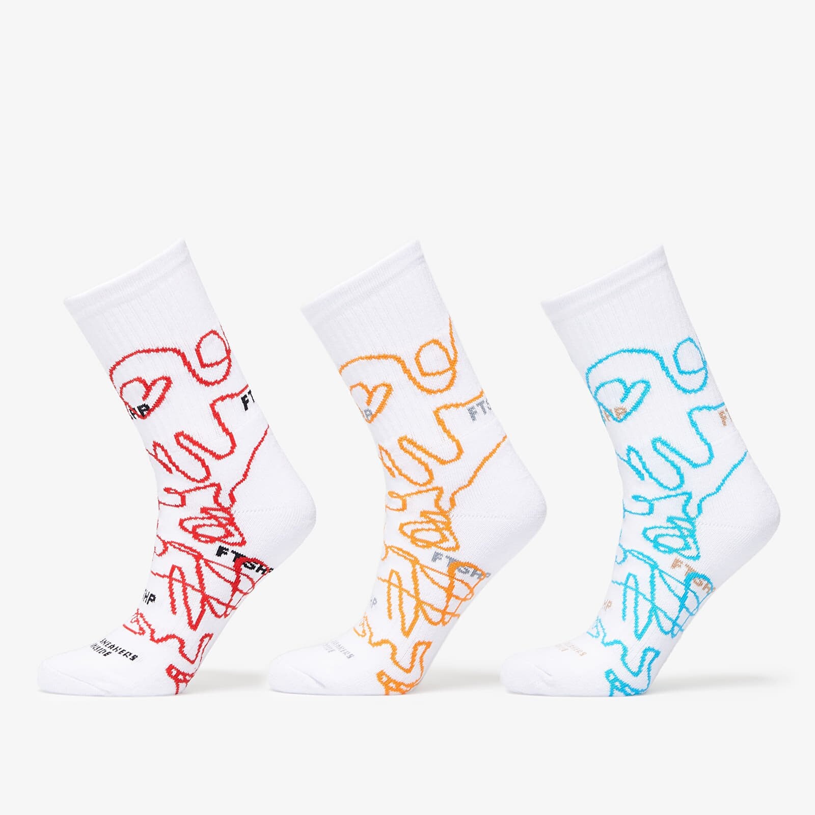 Footshop The Bubble Socks 3-Pack Multicolor 39-42