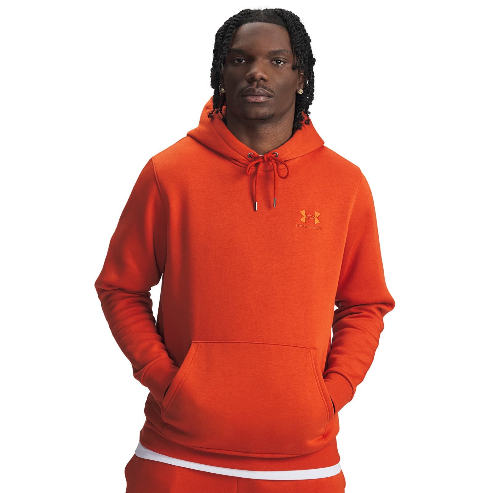 Sweatshirt Under Armour Icon Fleece Hoodie Orange XL