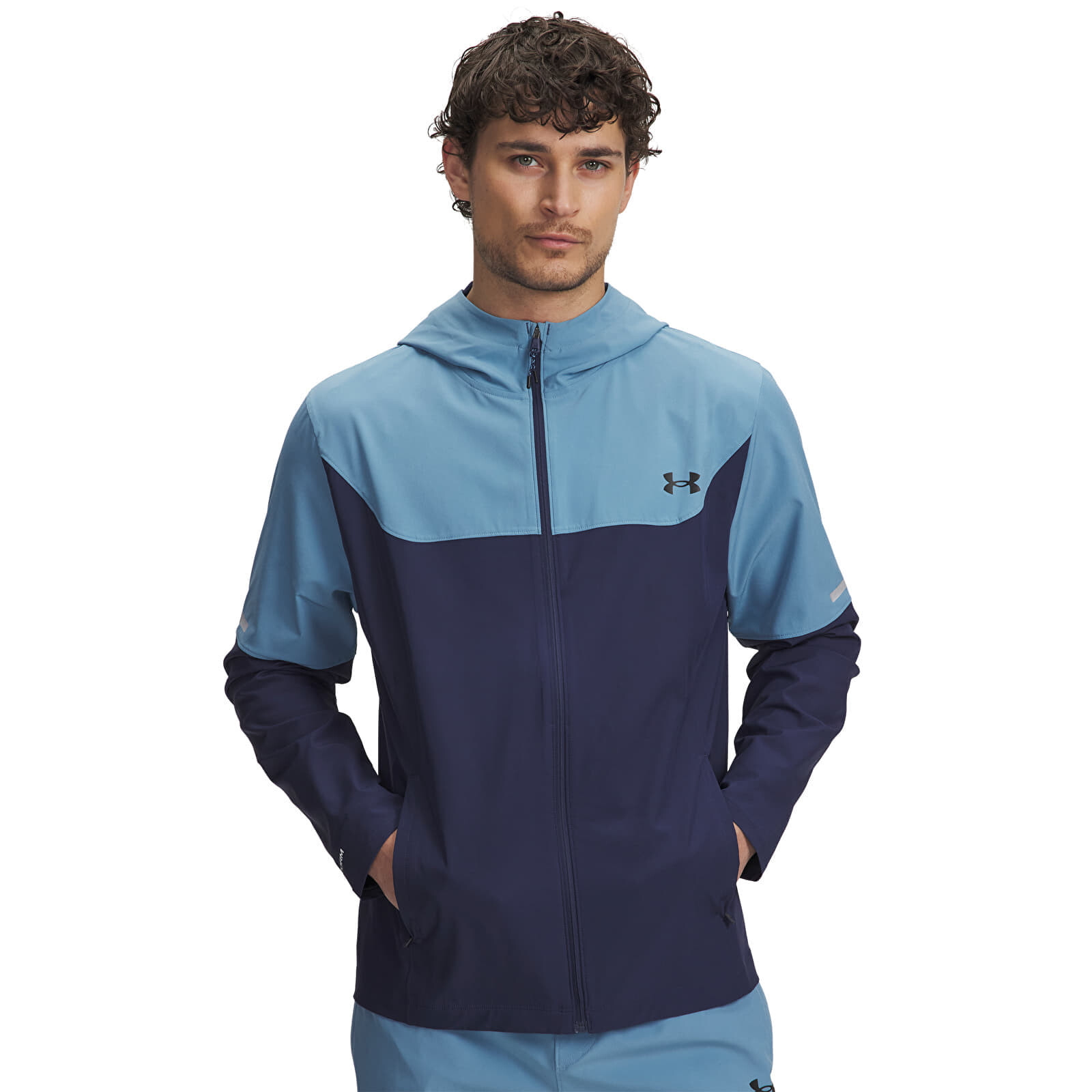 Sweatshirt Under Armour Tech Utility Woven Jckt Blue L