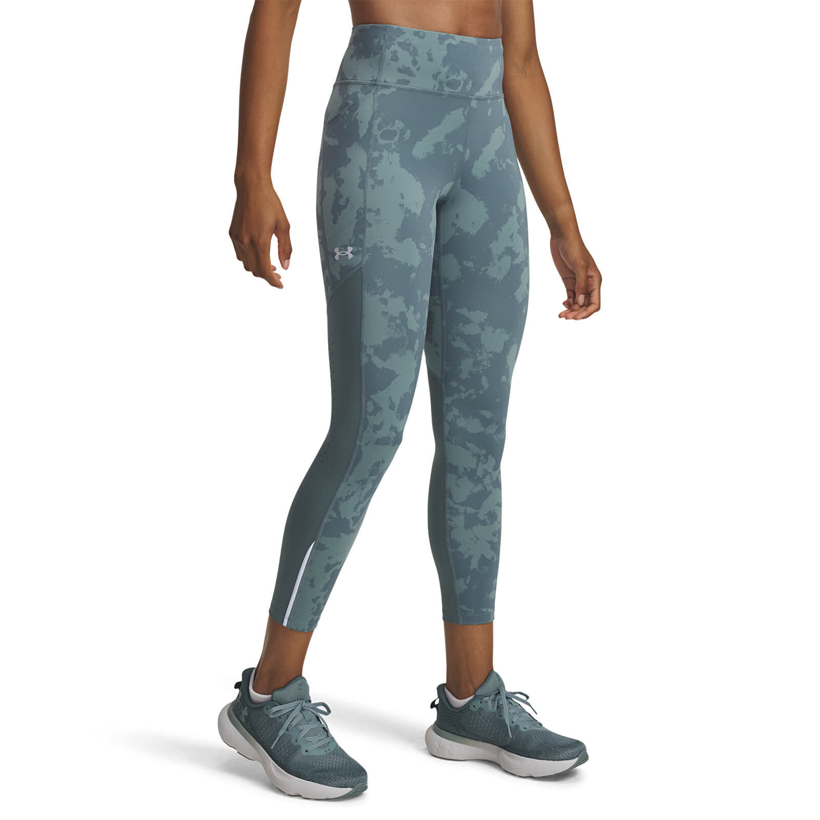 Pants Under Armour Launch Ankle Print Tights Blue XS