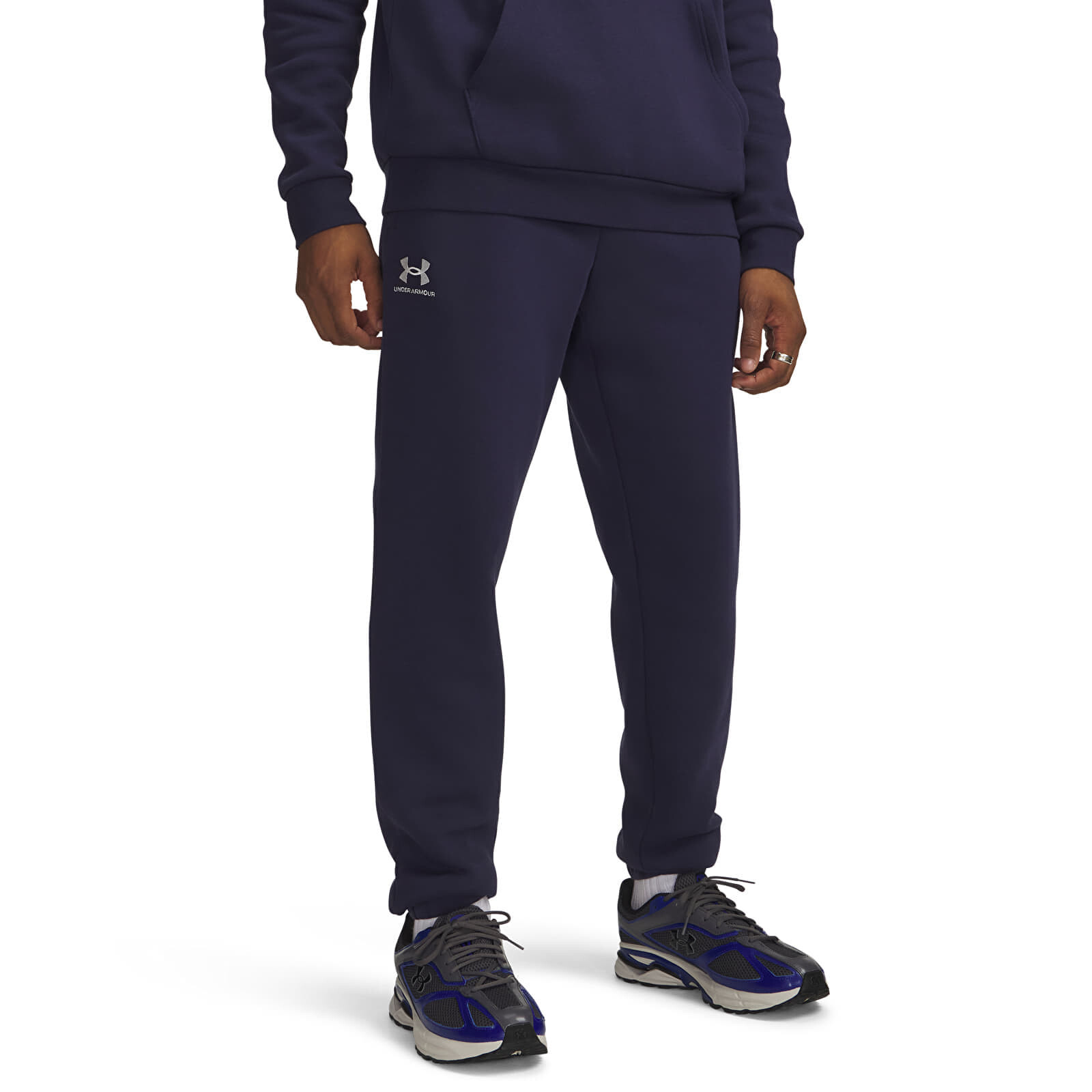 Pants Under Armour Essential Fleece Jogger Navy M