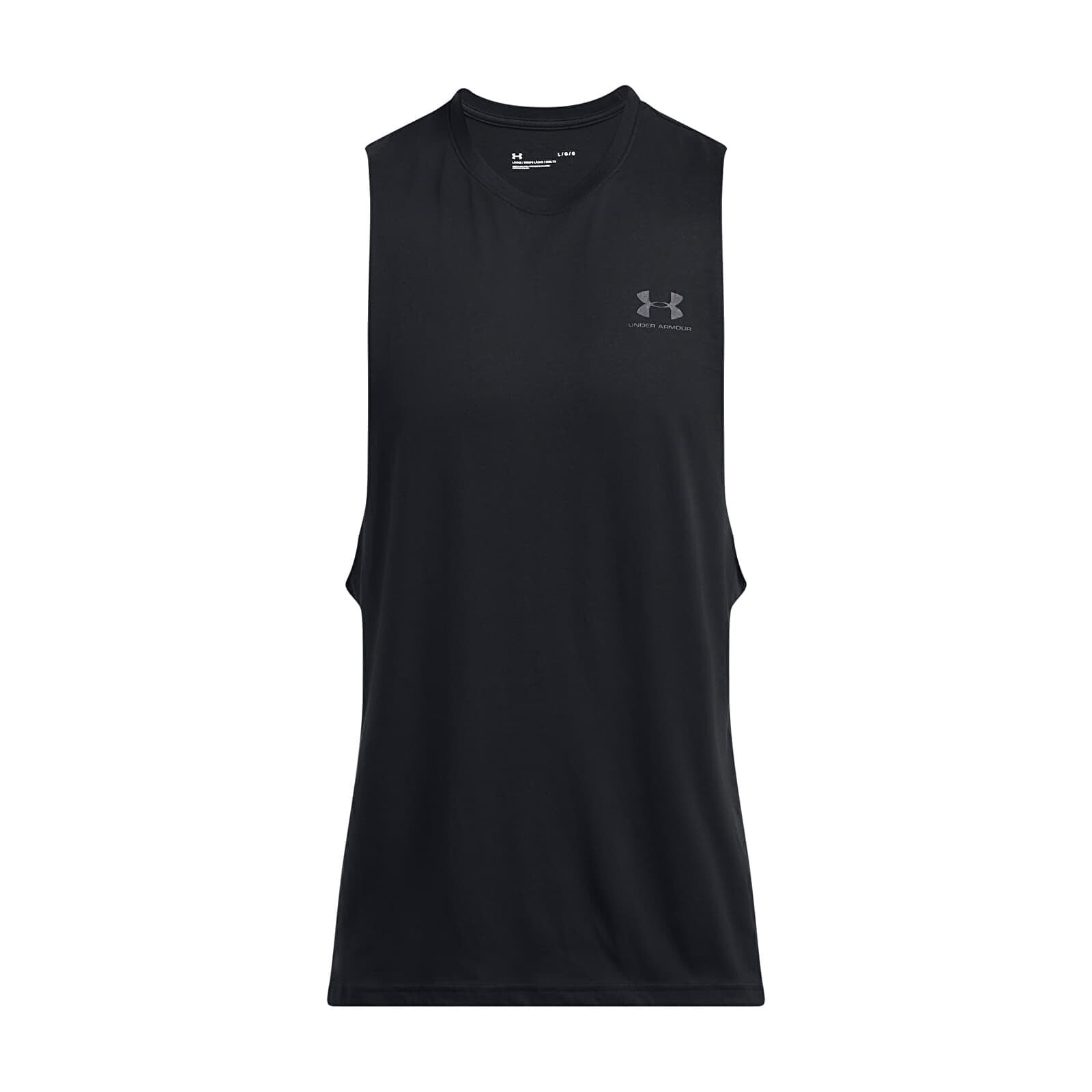 Tank top Under Armour Left Chest Cut Off Tank Black M