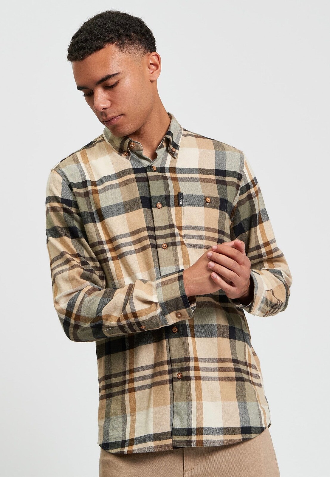 Ben Sherman - Brushed Check Sand - Shirt