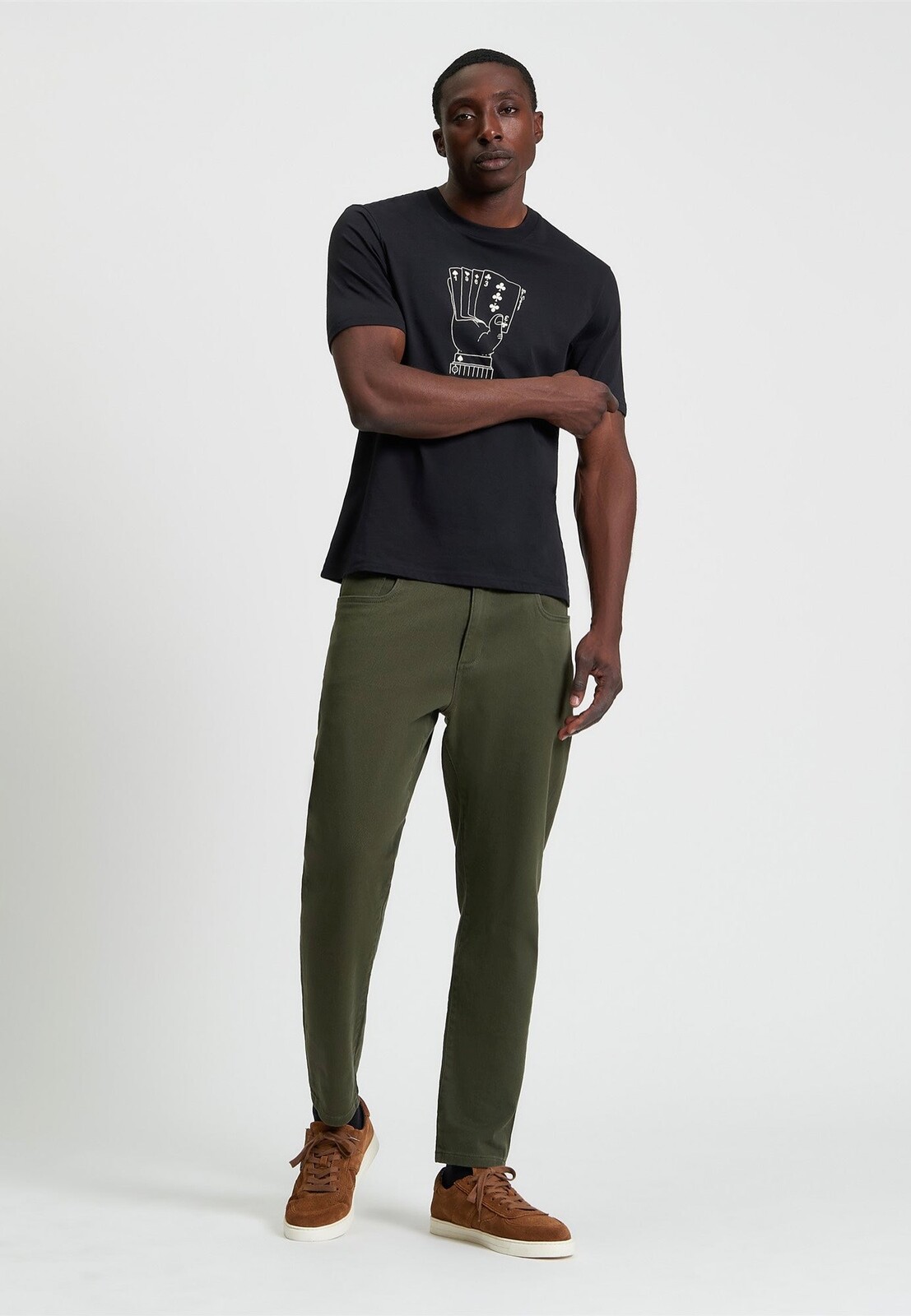 Ben Sherman - Hidden Ace Black - T-Shirt - black - L - 100% Cotton,Jersey