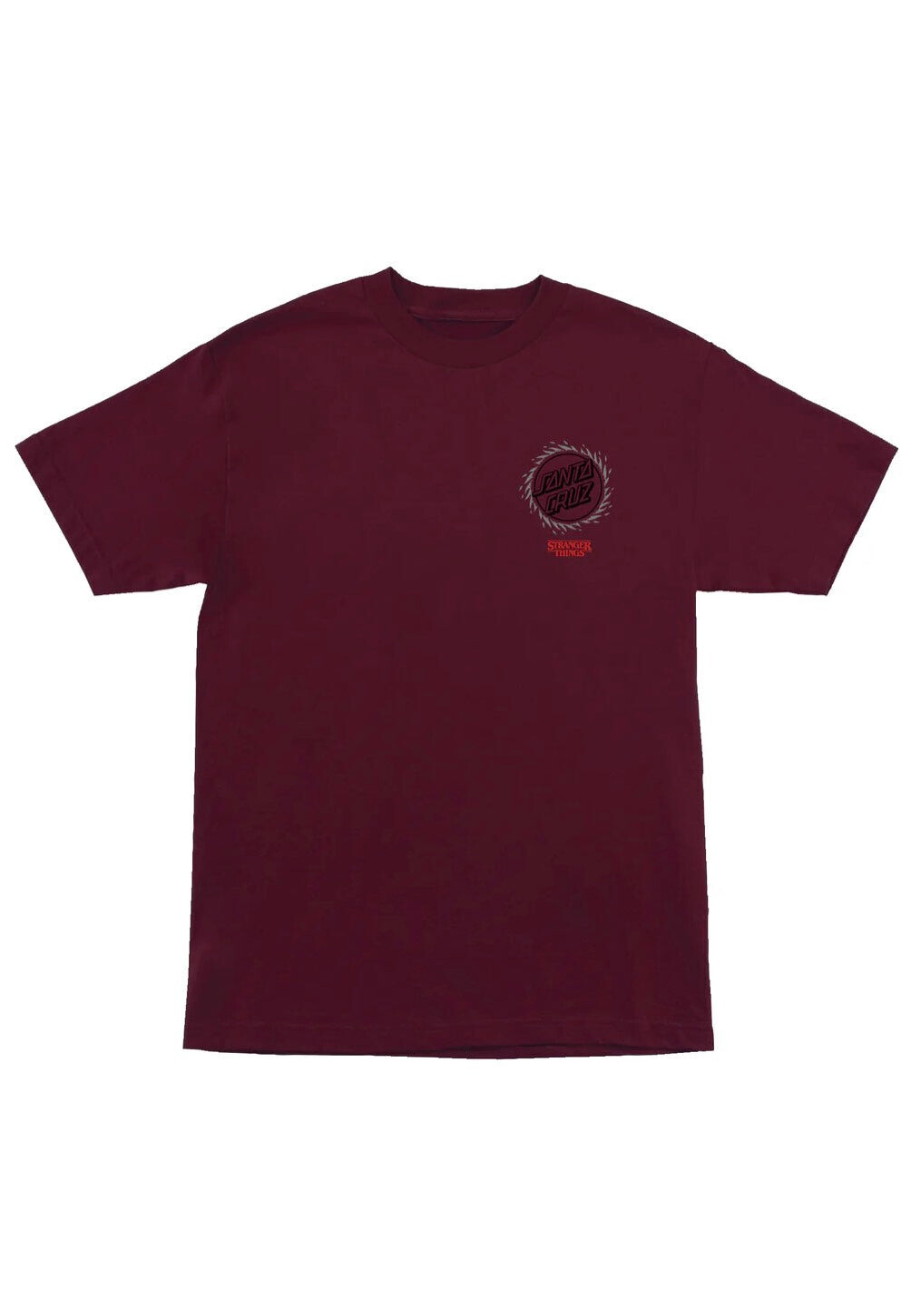 Santa Cruz x Stranger Things - Hellfire Pit Maroon - T-Shirt - burgundy - L - Jersey