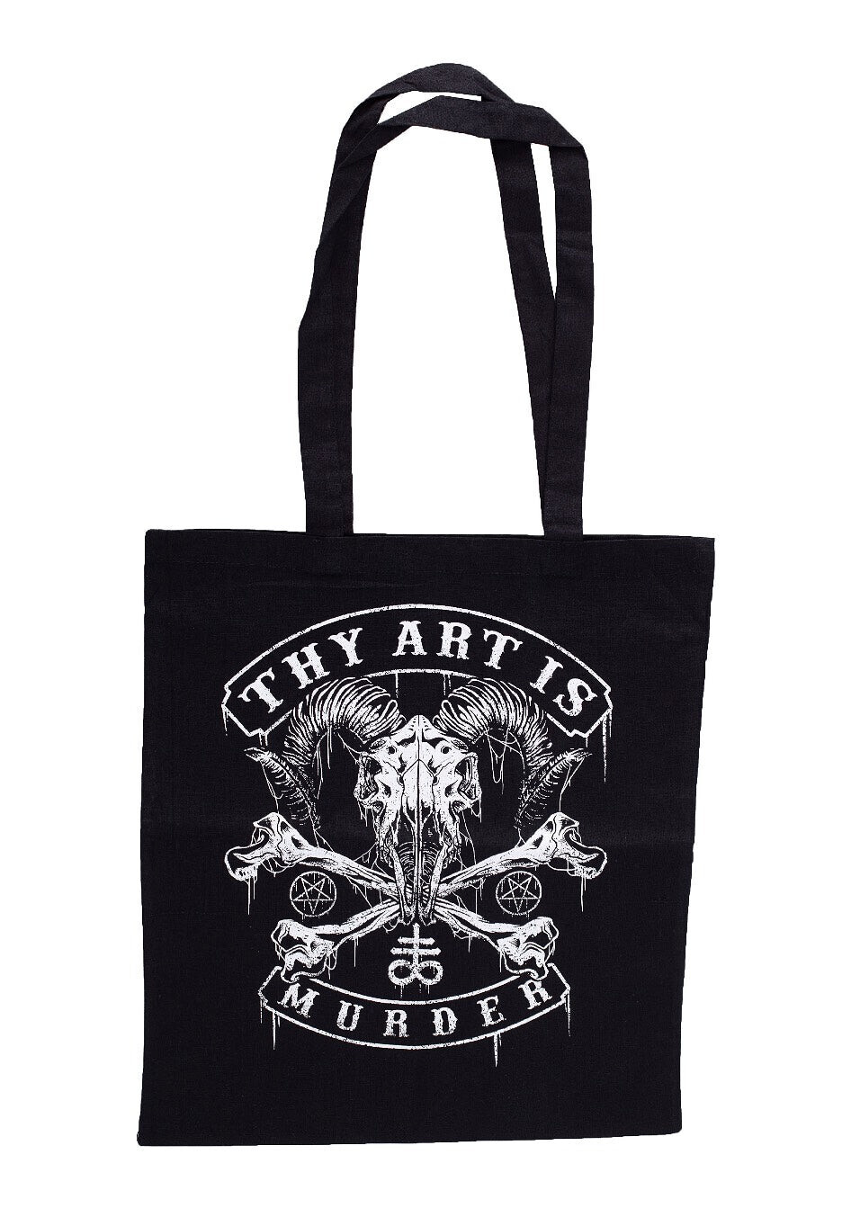Thy Art Is Murder - Baphomet Skull - Tote Bag - black - Onesize - 100% Cotton