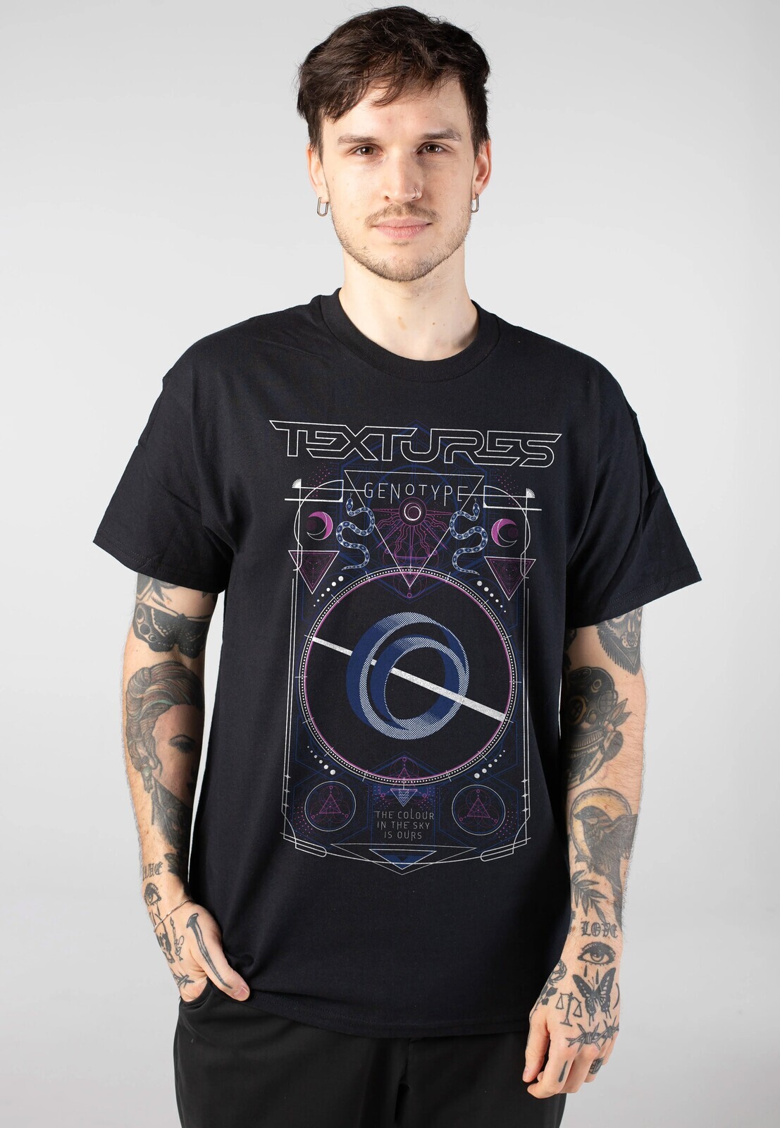 Textures - Genotype - T-Shirt - black - L - 100% Cotton,Jersey