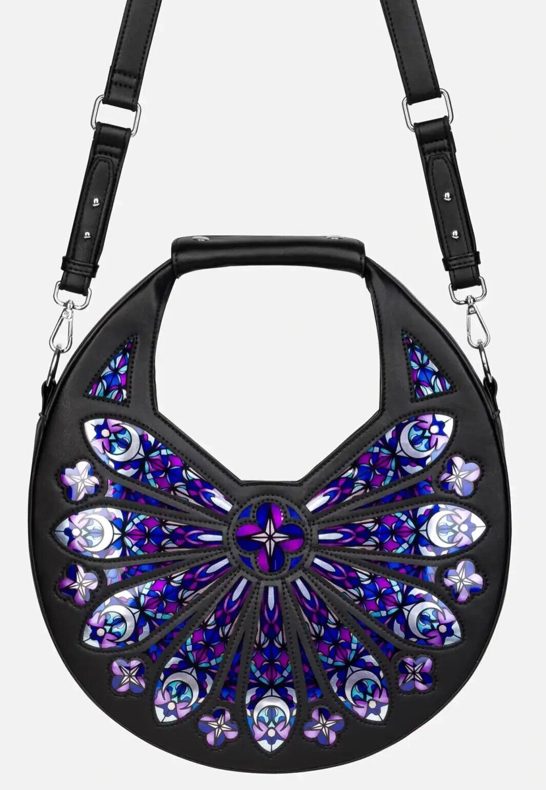 Restyle - Sacred Rose Shoulder Black - Bag