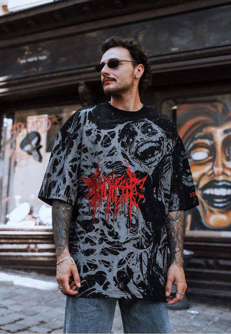 Stay Cold Apparel - Grinfrost Oversized Black - T-Shirt - black - L - Jersey