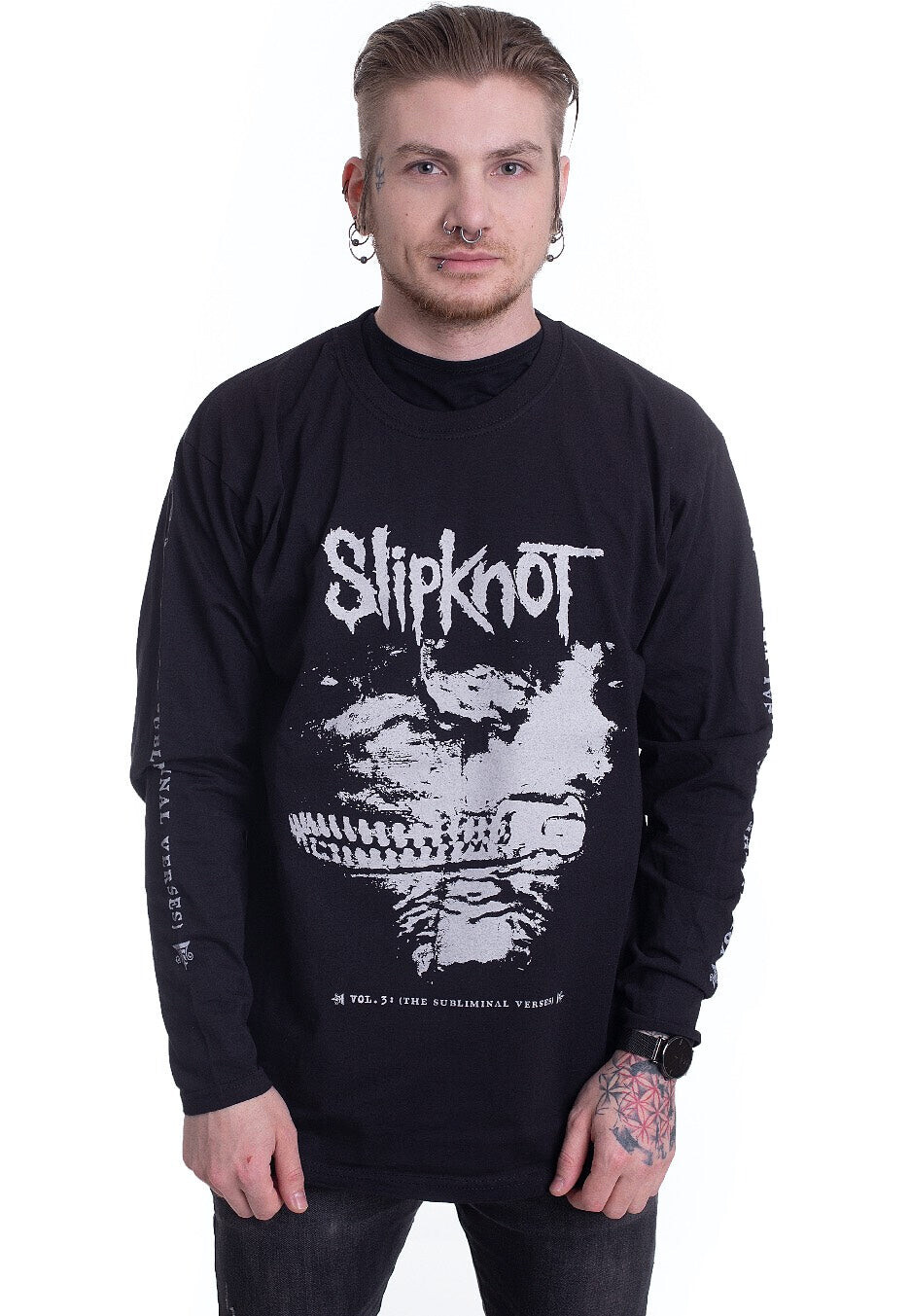 Slipknot - Subliminal Verses - Longsleeve - black - L - 100% Cotton,Jersey